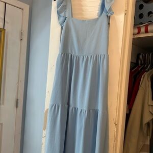 SHEIN Light Blue Maxi Dress
